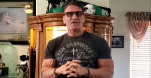 Ken Shamrock Inside A House Wallpaper