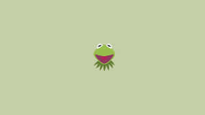 Kermit The Frog, Living His Best Life While Embracing A Bright And Colorful Aesthetic. Wallpaper