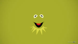 Kermit The Frog On A Bicycle In A Joyful Ride Wallpaper