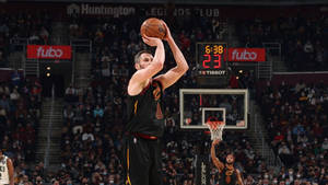 Kevin Love Shooting Three Points Wallpaper