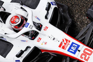 Kevin Magnussen Haas Car Top Angle Wallpaper