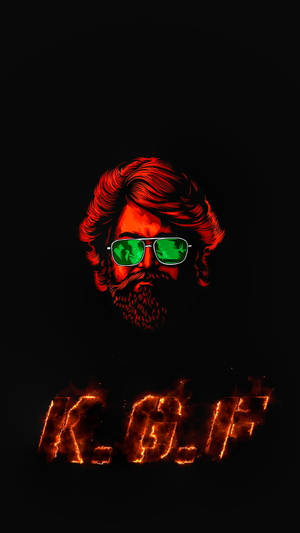 Kgf Yash - A Glimpse Of Resilience And Determination Wallpaper