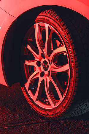 Kia, Machine, Wheel, Tire, Red Wallpaper