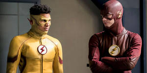 Kid Flash And Barry Allen Wallpaper