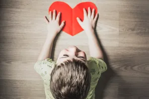 Kid's Heart Art Wallpaper