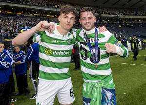 Kieran Tierney With Paddy Roberts Wallpaper