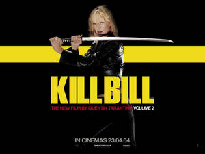 Kill Bill Black And Yellow Poster Wallpaper