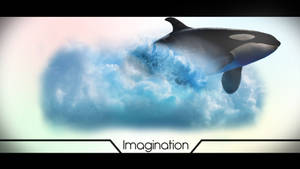 Killer Whale Coming Out Of Waves Wallpaper