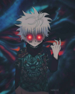 Killua Glowing Red Eyes Wallpaper