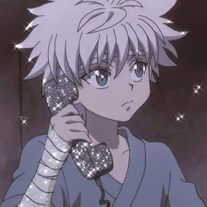 Killua Sparkling Telephone Wallpaper