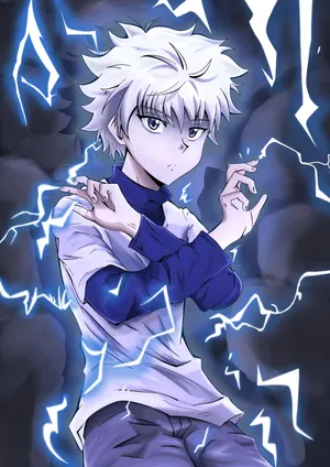 Killua Speed Of Lightning Wallpaper