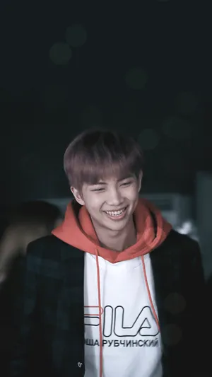 Kim Namjoon Wearing Fila Wallpaper