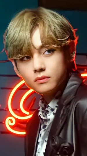 Kim Taehyung 2021 Blonde Hair Wallpaper