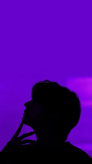 Kim Taehyung 2021 Silhouette Wallpaper