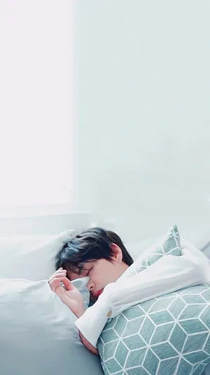 Kim Taehyung 2021 Sleeping Wallpaper