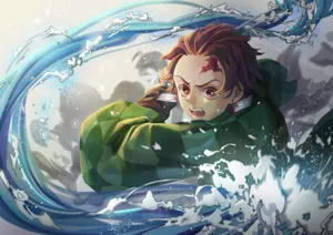 Kimetsu No Yaiba Demon Slayer Water Wallpaper