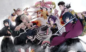 Kimetsu No Yaiba Hashira Group Wallpaper
