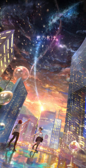 HD wallpaper: Anime, Your Name., Fantasy, Kimi No Na Wa., Scenery, Stars