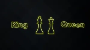 King And Queen Chess Pieces Wallpaper