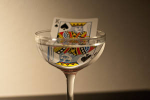 King Cocktail Playing Cards Wallpaper