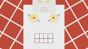 King Crimson Square Shape Faces Wallpaper