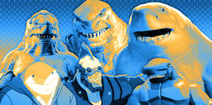 King Shark Pop Art Wallpaper