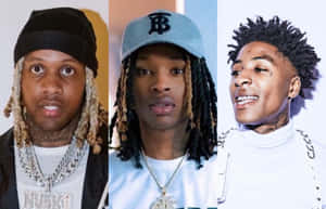 King Vonand Lil Durk Collage Wallpaper