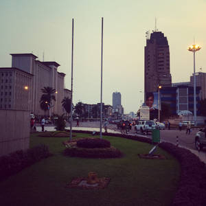 Kinshasa Building Wallpaper