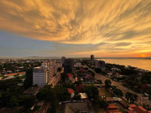 Kinshasa Sunset View Wallpaper