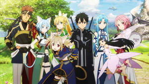 Kirito With His Best Friends Wallpaper