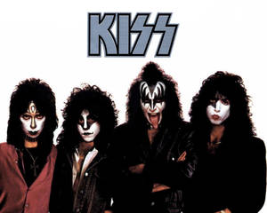 Kiss Band Member Together Wallpaper