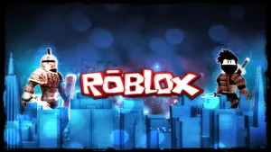 Knight Armor And Ninja Roblox Logo Wallpaper