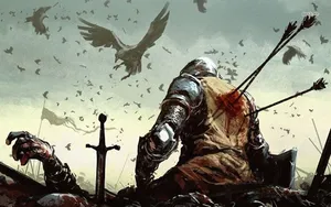 Knight's Death At War Wallpaper