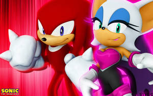 Knuckles The Echidna And Rouge Wallpaper