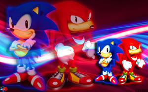 Knuckles The Echidna Colorful Art Wallpaper