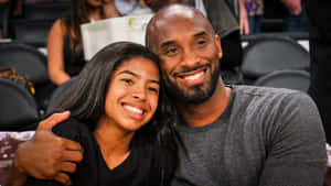 Kobe And Gigi Bryant — An Unmatchable Father-daughter Bond Wallpaper