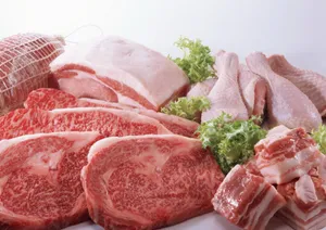 Kobe Beef And Chicken Meats Wallpaper