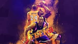 Kobe Bryant Basketball Fanmade Purple Wallpaper