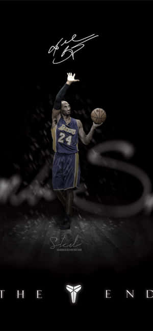 Kobe Bryant Dribbling The Ball During A Match Wallpaper