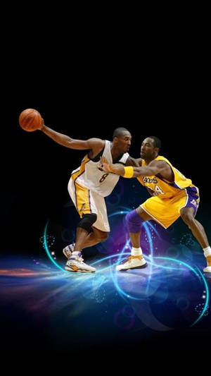Kobe Vs Kobe Cool Basketball Iphone Wallpaper