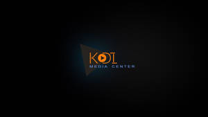 Kodi Logo On Black Background Wallpaper