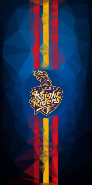 Kolkata Knight Riders Geometric Pattern Wallpaper