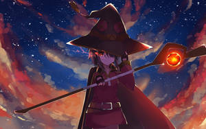 Konosuba Red Arch Wizard Megumin Wallpaper