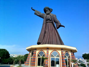 Konya Statue Of Mevlana Wallpaper