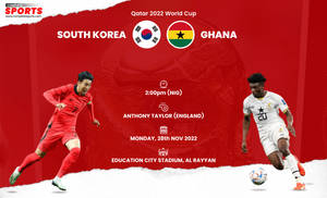 Korea Republic National Football Team Vs. Ghana Poster Wallpaper