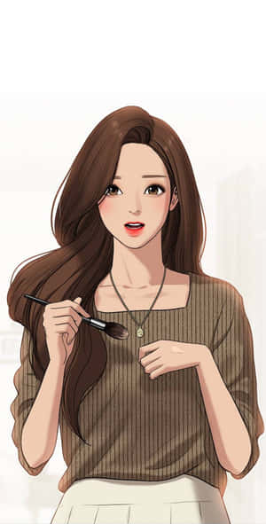 Korean Anime Girl Jugyeong Lim Wallpaper