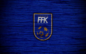 Kosovo Football Federation Flag Wallpaper