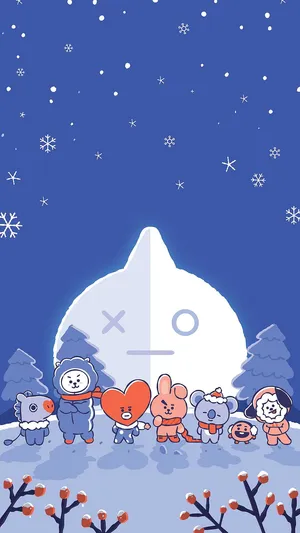 BT21, BTS, Army, Cooky, Rj, Mang, Chimmy, Shooky, Tata, Koya HD phone  wallpaper | Pxfuel