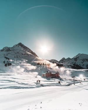 Kpark Ski Resort In Austria Wallpaper