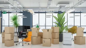 Kraft Box Package Office Photography Wallpaper